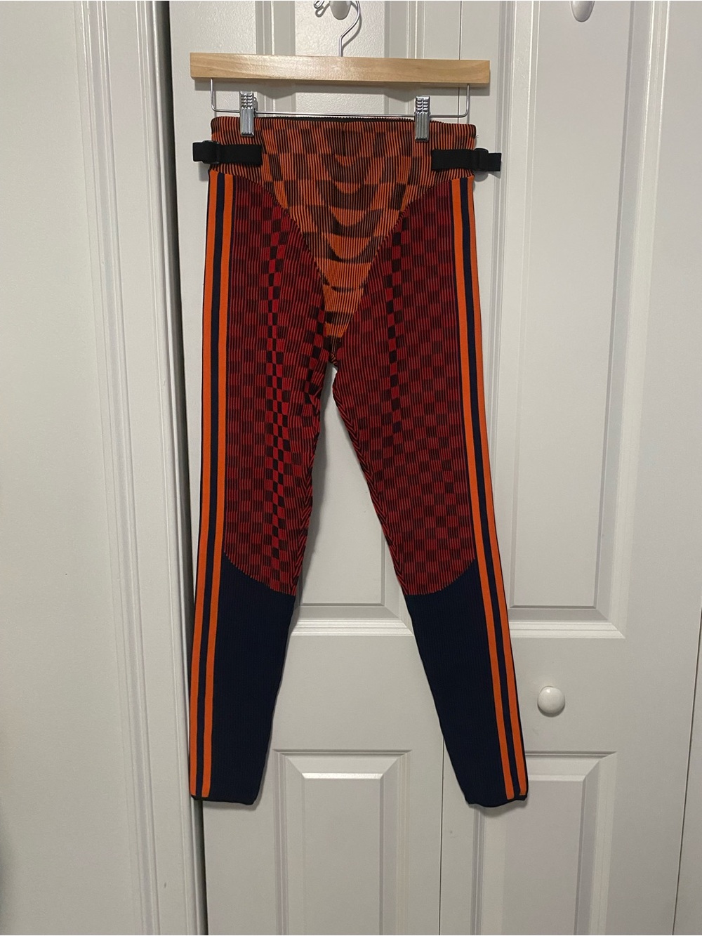 adidas Red, Orange & Navy Patterned Leggings